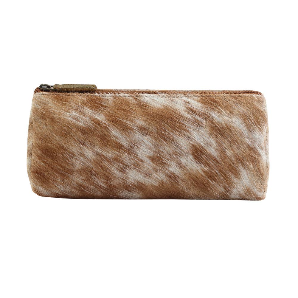 Sandy Leather & Hairon Multi Pouch – Cowhide Southwestern Zipper Carryall