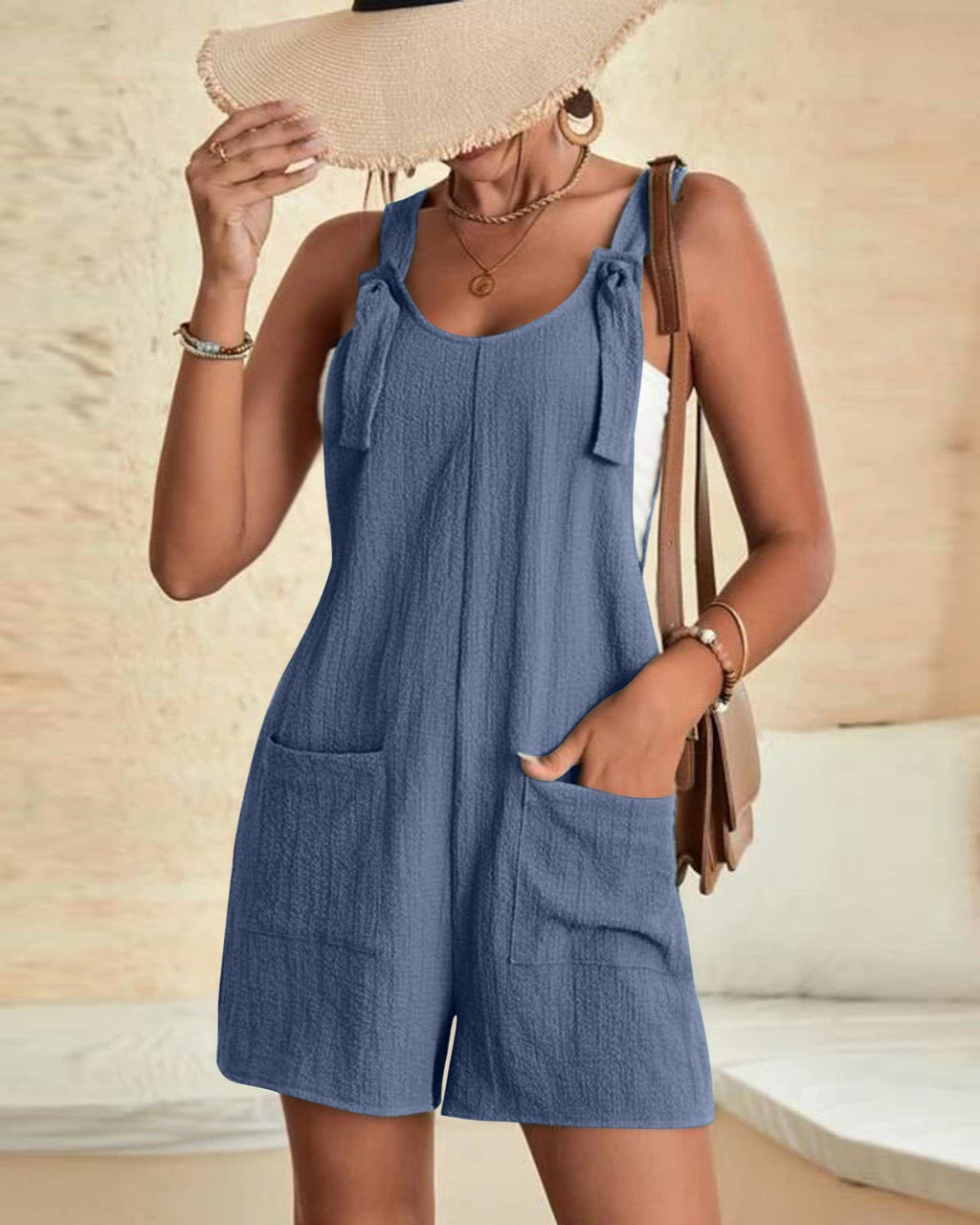 Effortless Fashion Suspender Rompers