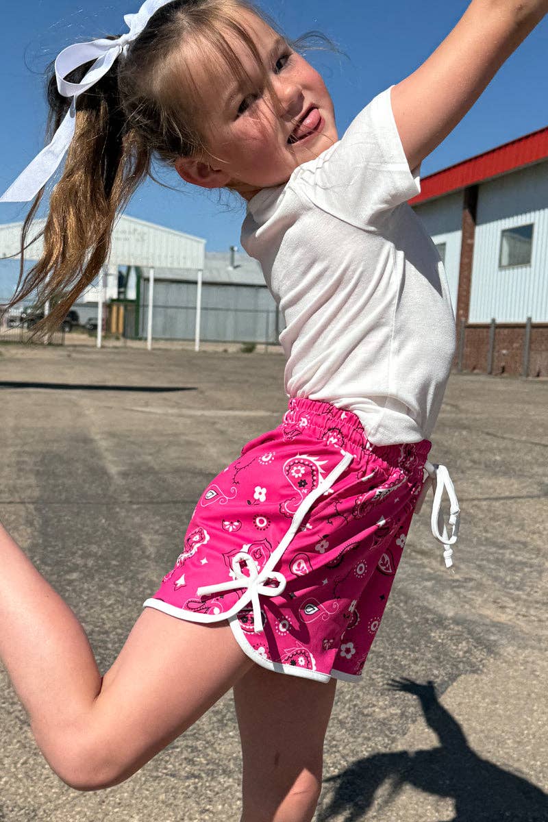 Bandana Babe Hot Pink Shorts KIDS