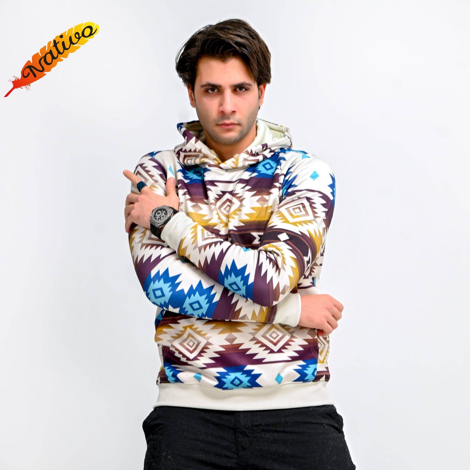 Dakota Beige Sweatshirt - Western Hoodie