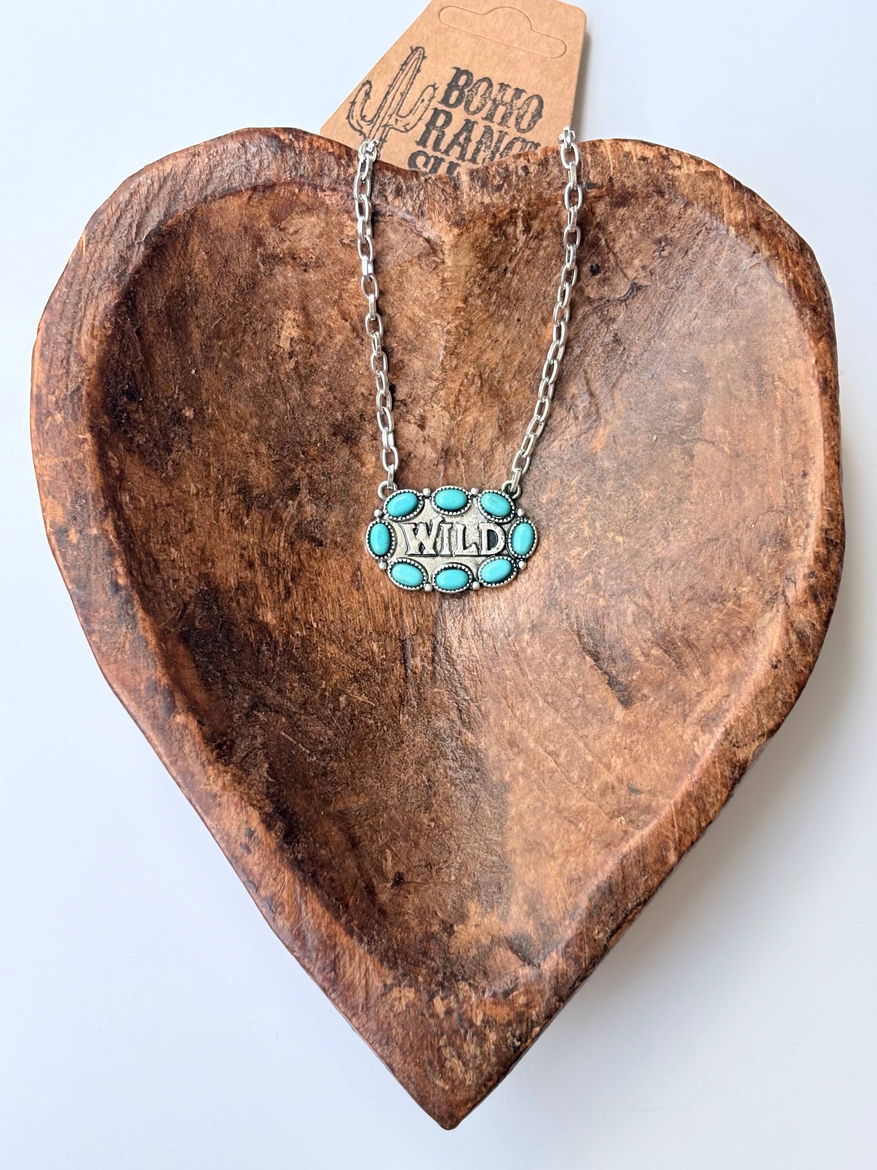 Western WILD Stone Pendant Necklace