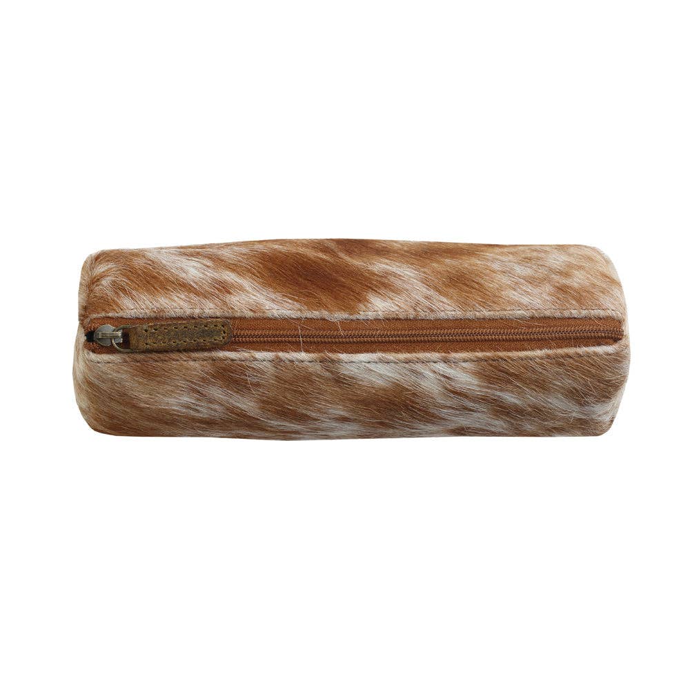 Sandy Leather & Hairon Multi Pouch – Cowhide Southwestern Zipper Carryall