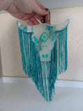 White and teal stones Freshie