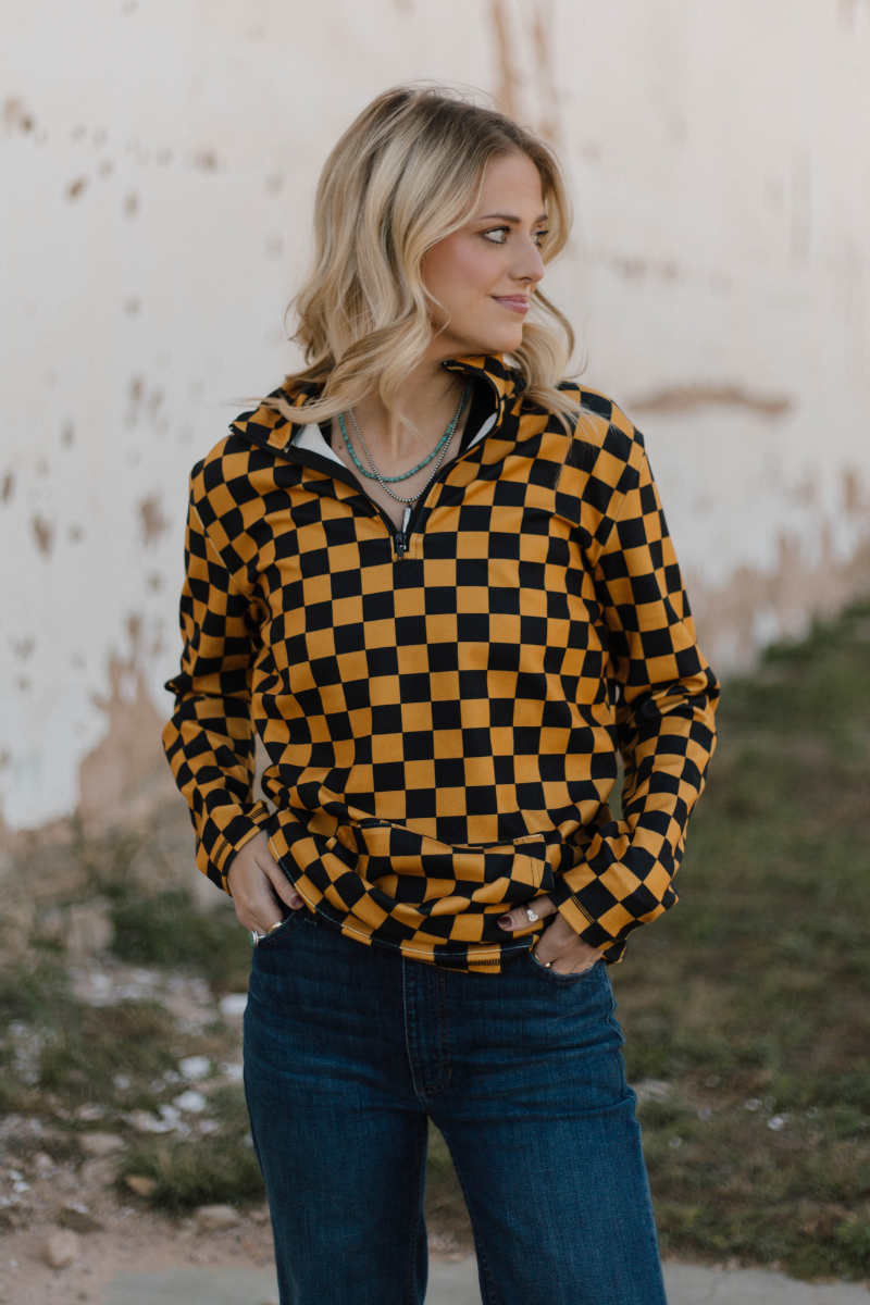 Pep Rally Pullover- Gold