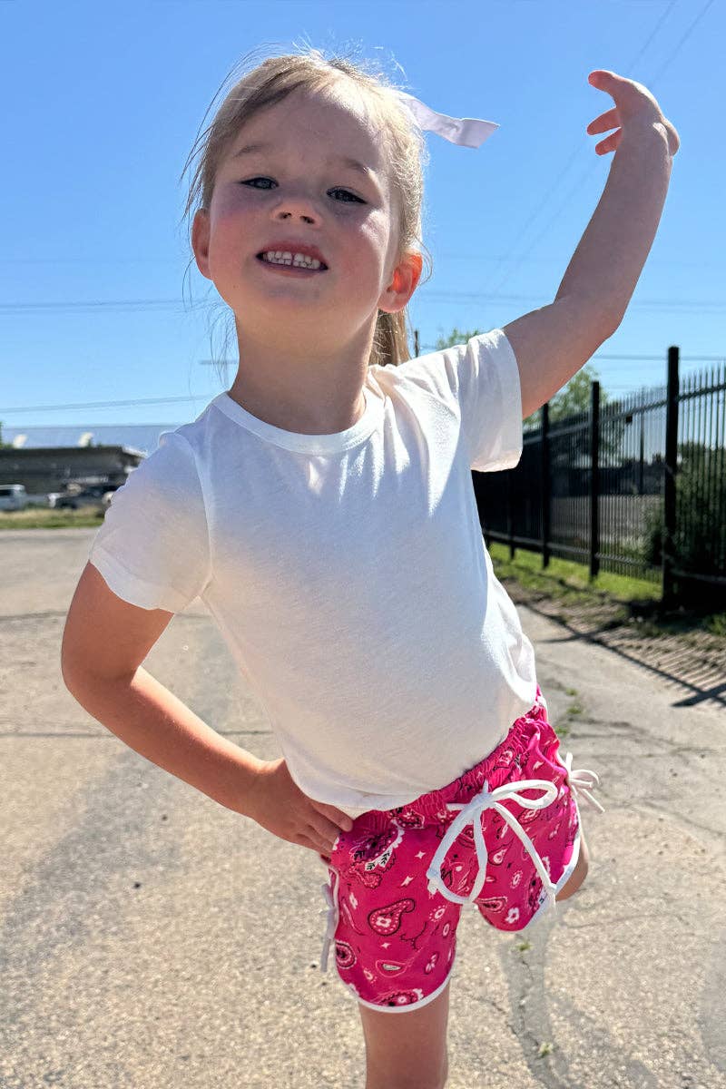 Bandana Babe Hot Pink Shorts KIDS