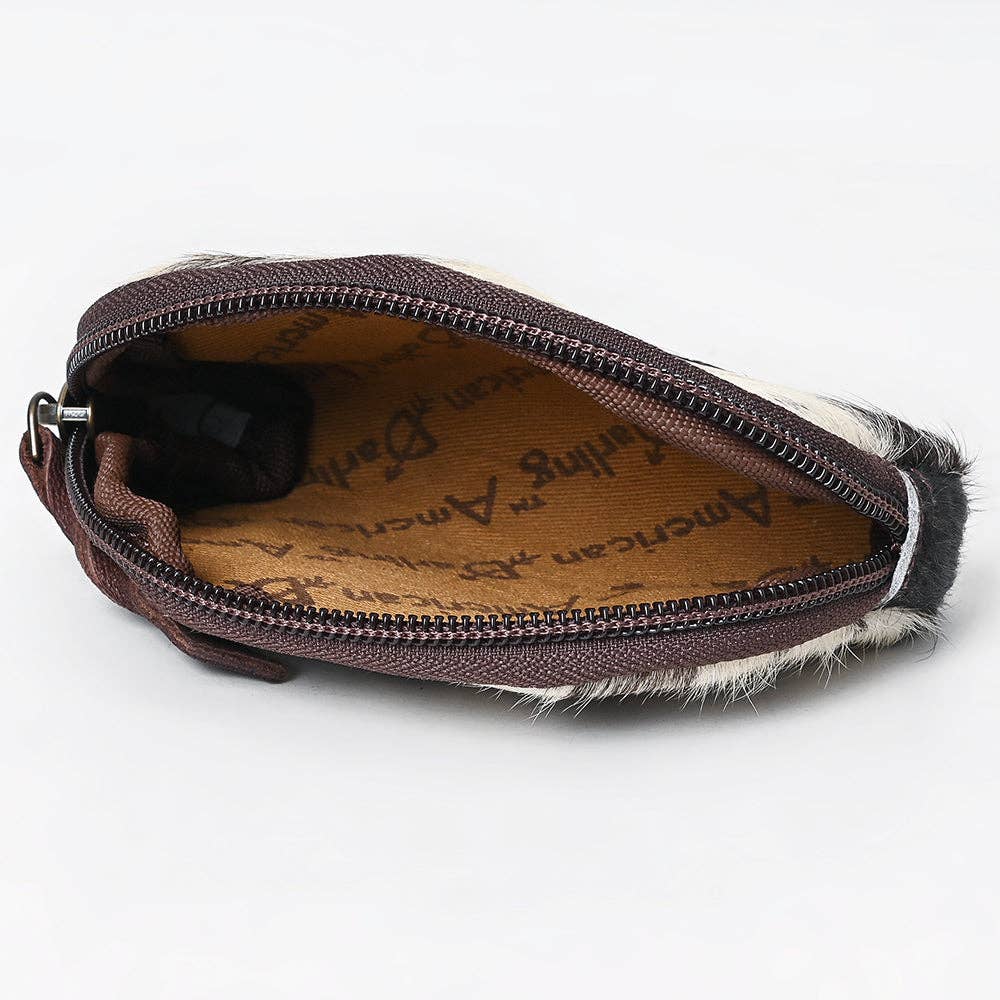 Coin Purse Hair On Genuine Western Leather Women Bag