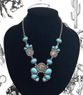 Liberty Coin Squash Blossom Necklace