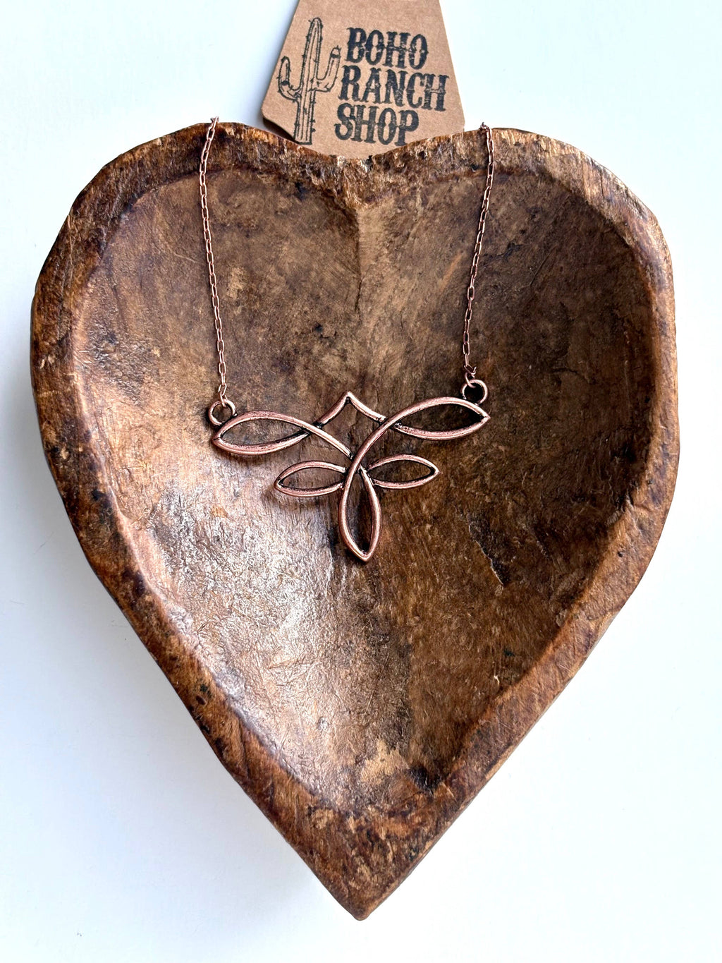 Western Style Boot Stitch Pendant Chain Necklace