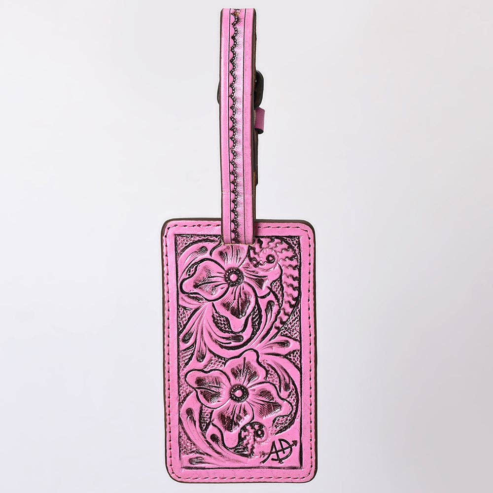 Card Holder Hand Tooled Genuine Western Leather Women Bag