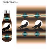 Stainless Steel Water Bottle 500ml - Wolf Design