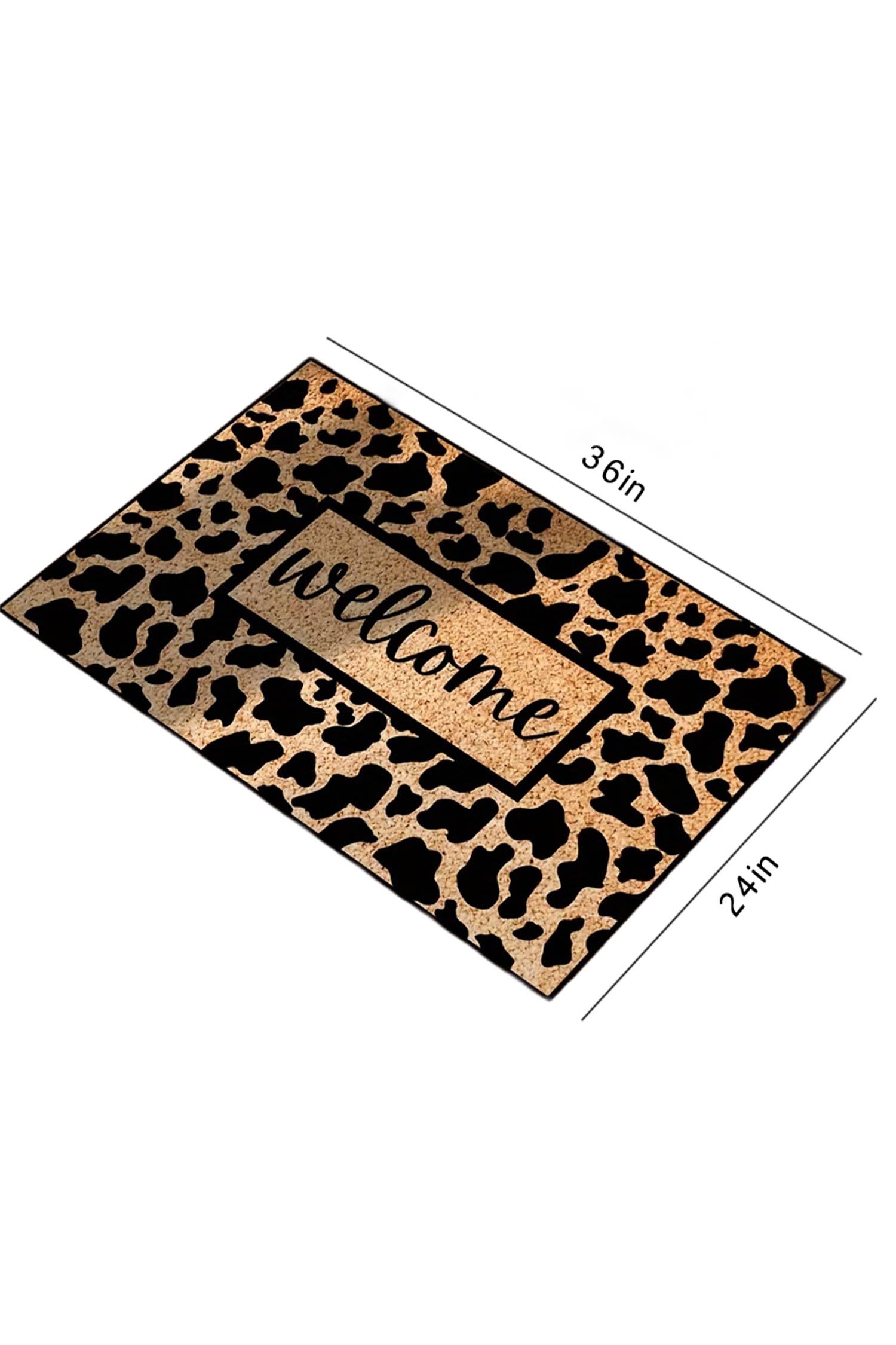 Western Stylish Animal Print Welcome Doormat