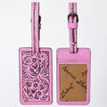 Card Holder Hand Tooled Genuine Western Leather Women Bag