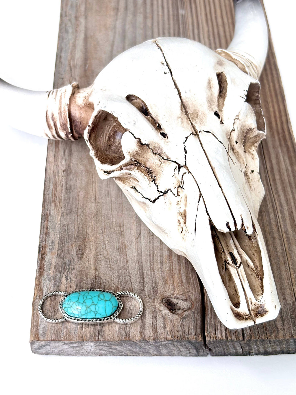 Western Style Turquoise Stone Scarf Holder Buckle