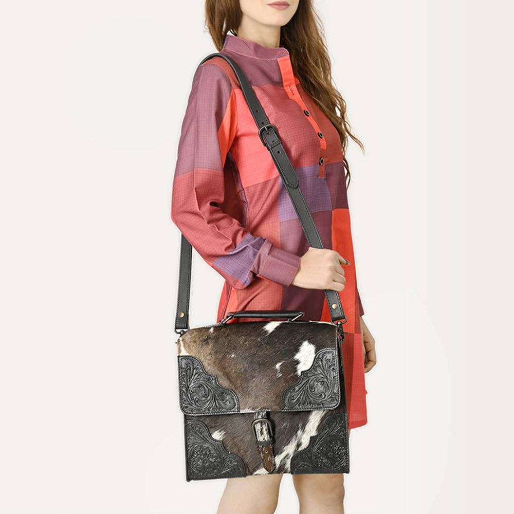 Briefcase Genuine Western Leather Women Bag