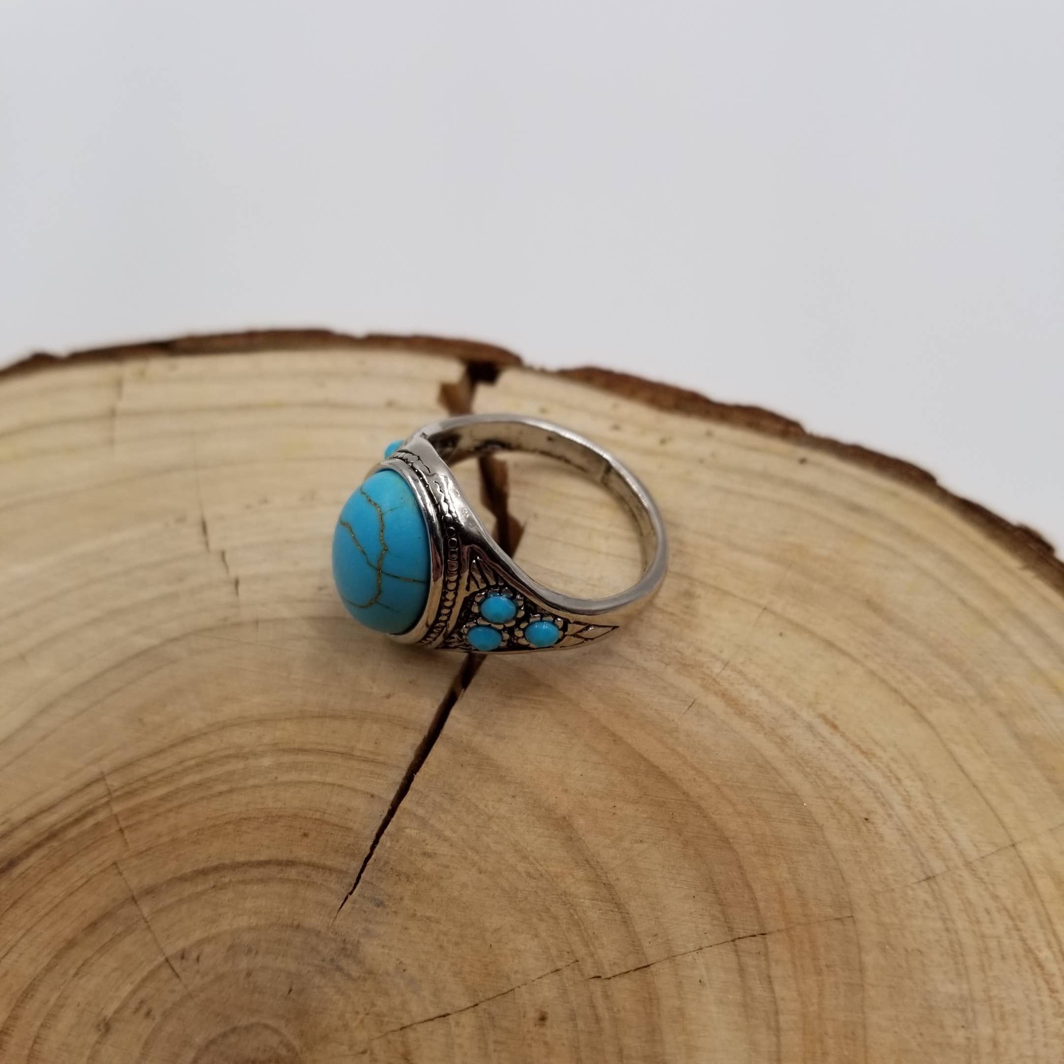 Vintage Medieval Turquoise Ring