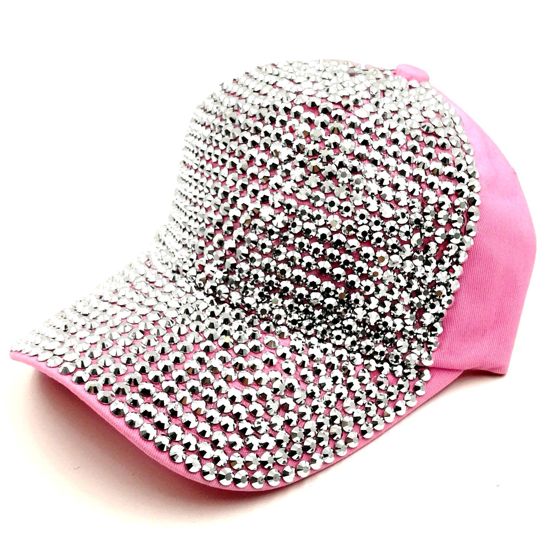 Front Embellished Bling Rhinestone Baseball Cap