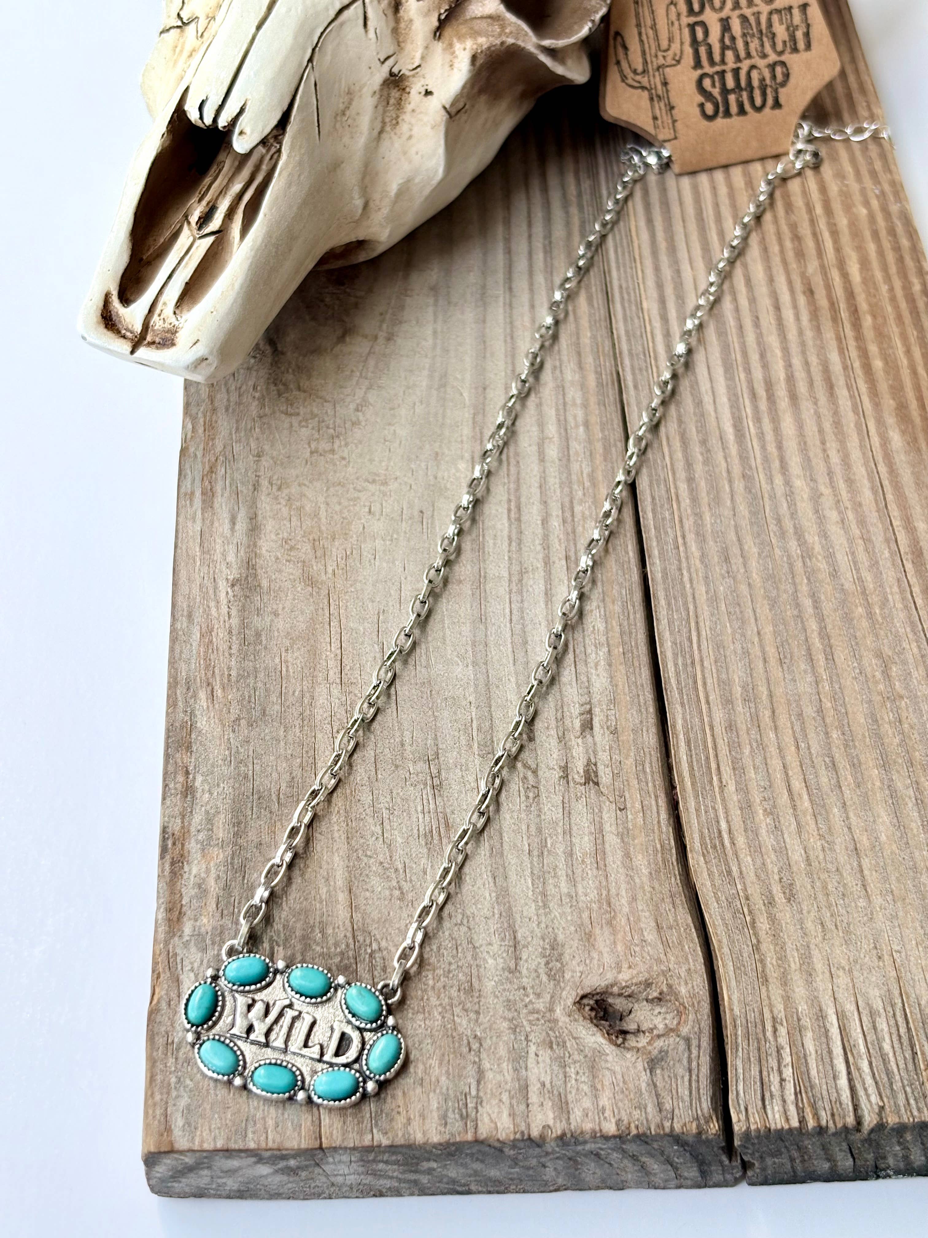 Western WILD Stone Pendant Necklace