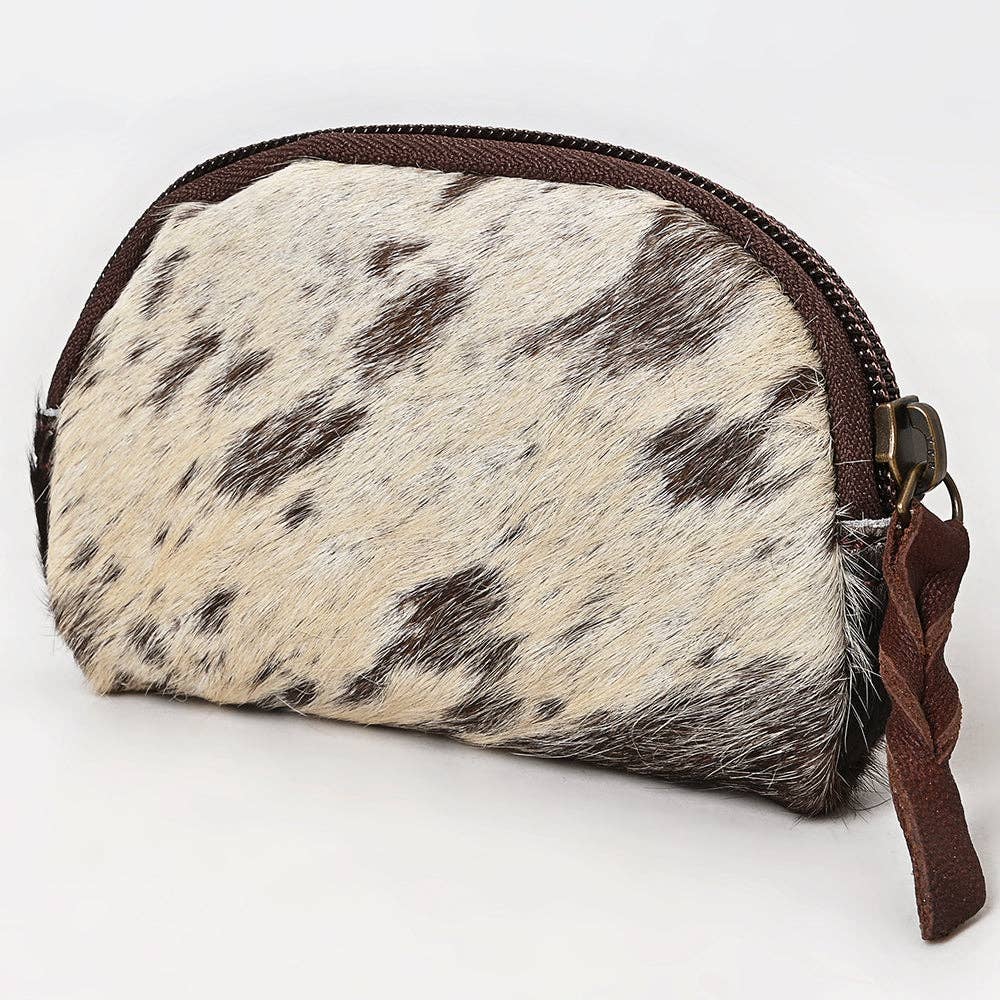 Coin Purse Hair On Genuine Western Leather Women Bag