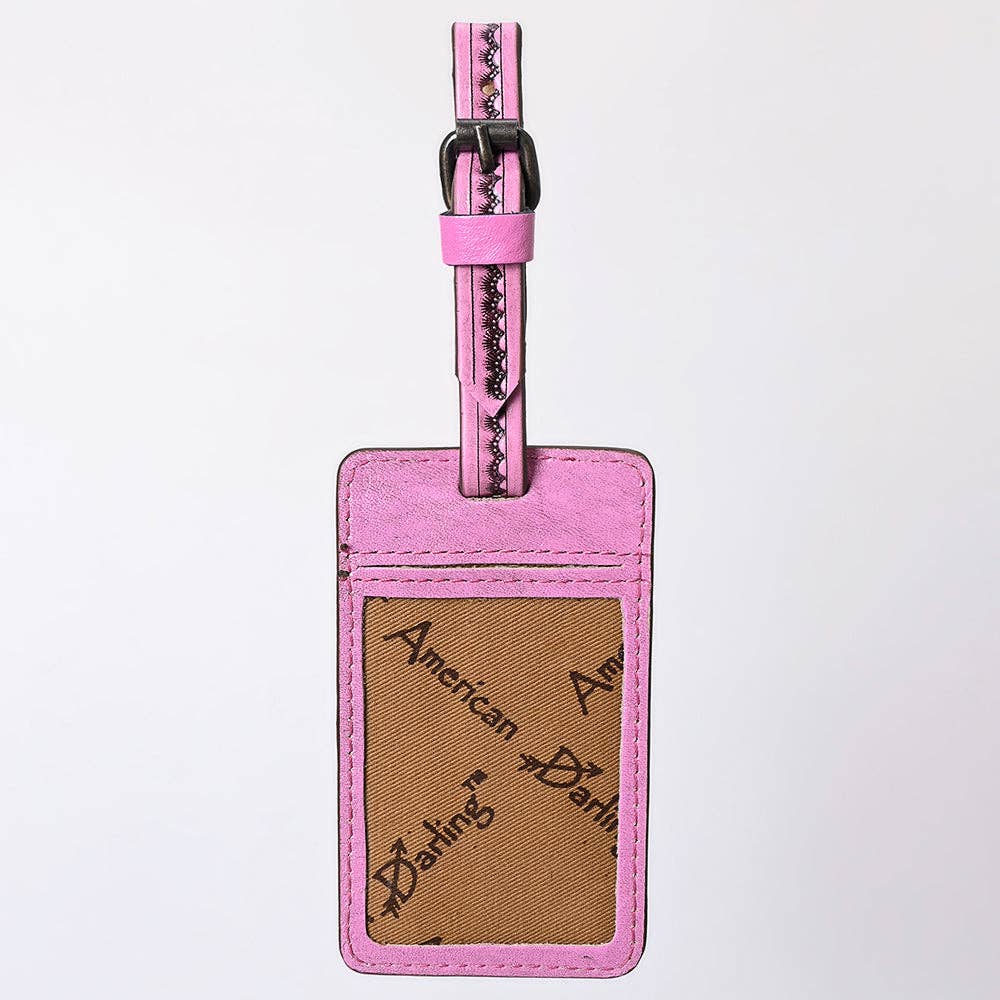 Card Holder Hand Tooled Genuine Western Leather Women Bag