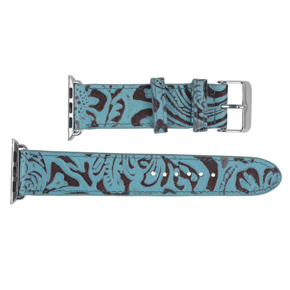 Fister Turquoise Leather Watch Band – Southwestern Premium Strap for Everyday Wear