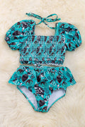 Old west Smocked swim set.