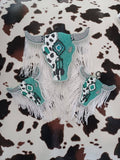 Teal and Silver Bull Freshie