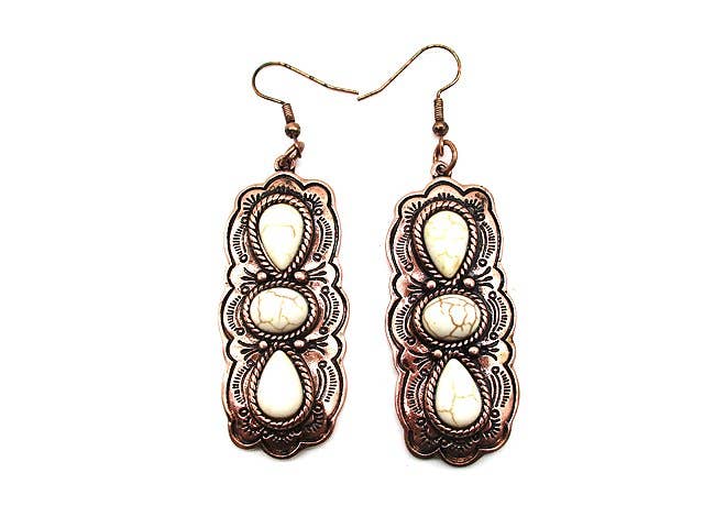 Western Turquoise Earring