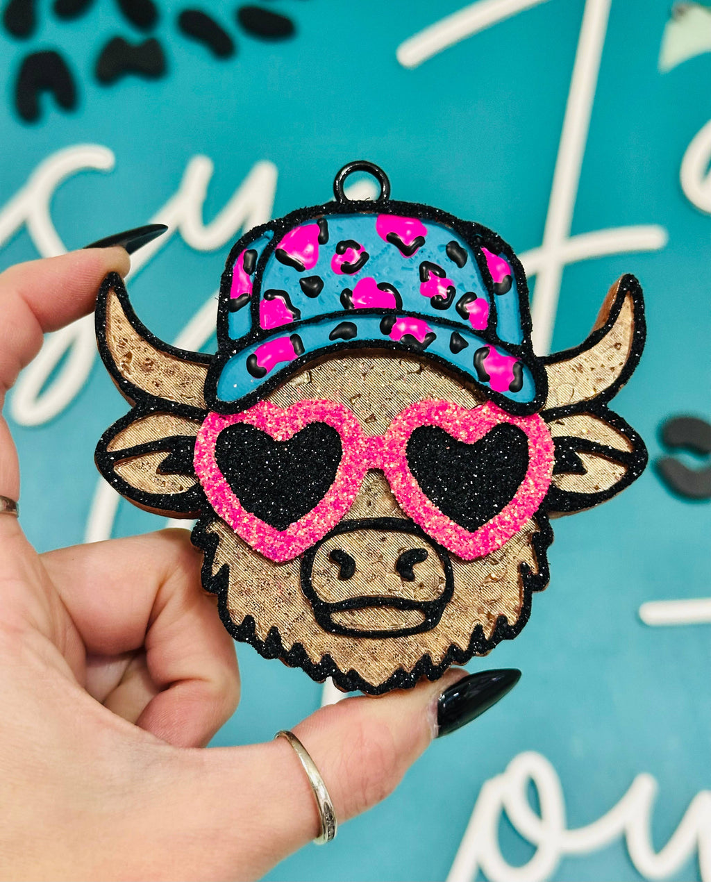Country Highland Cow Car Freshie