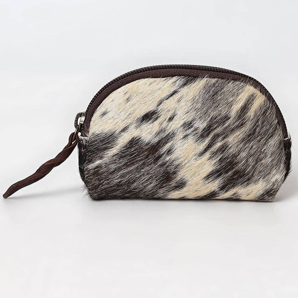 Coin Purse Hair On Genuine Western Leather Women Bag