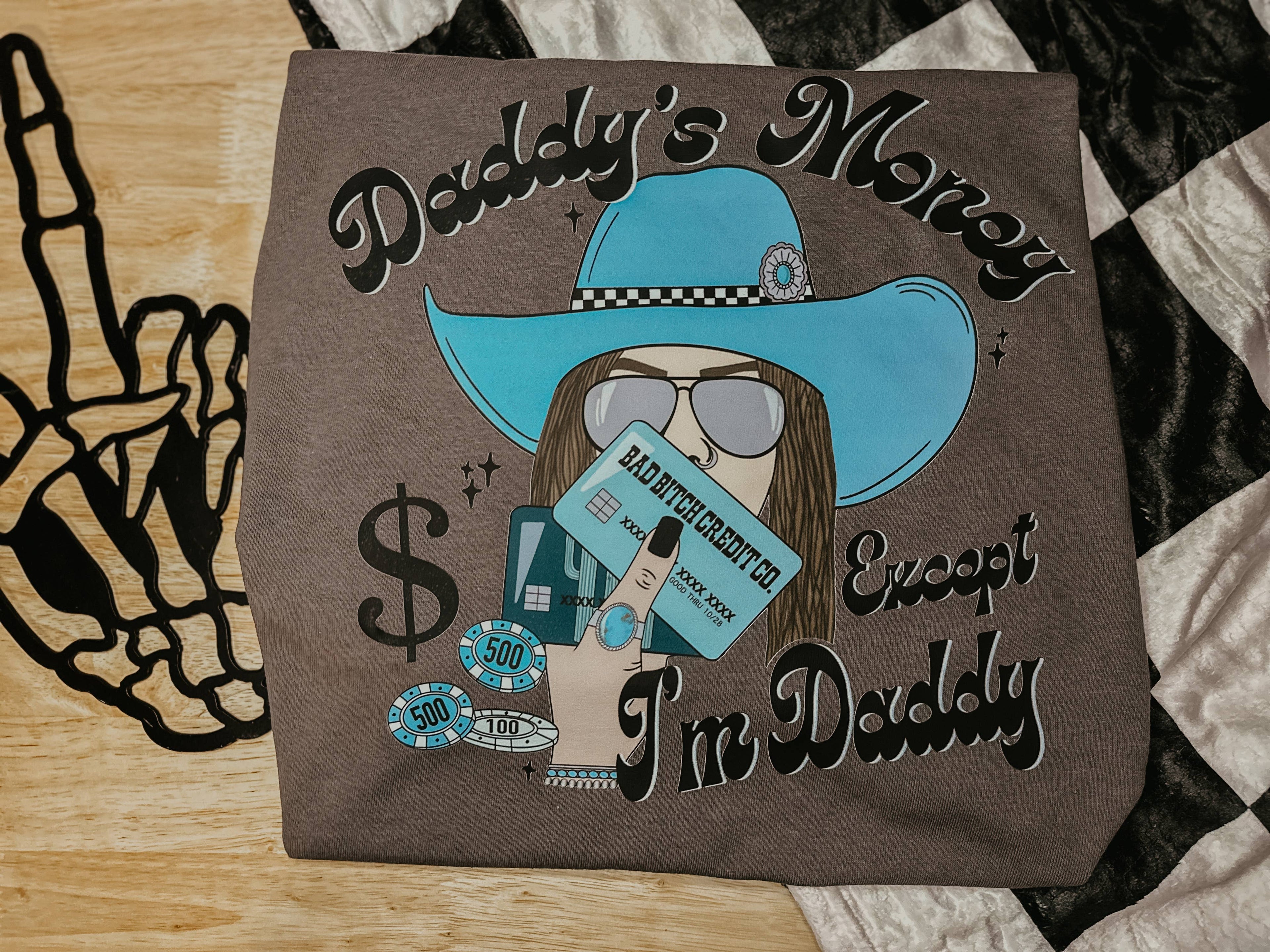 Daddy's Money Tee, Western Tee