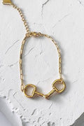 WESTERN SNAFFLE BIT LINK CHAIN BRACELET