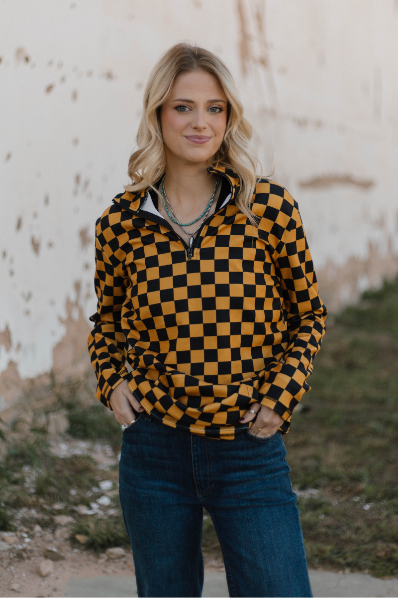 Pep Rally Pullover- Gold
