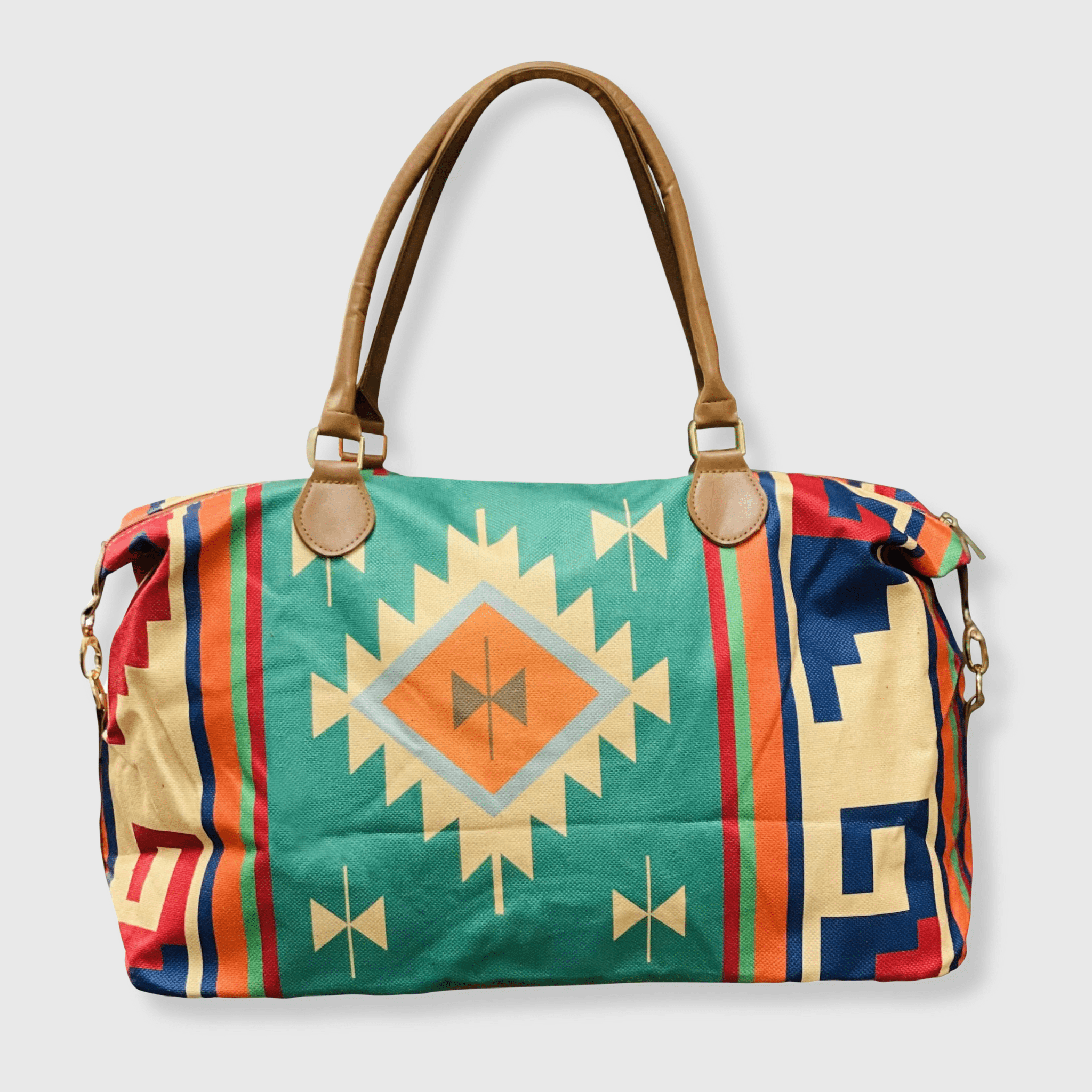 Aztec Green Weekender Bag