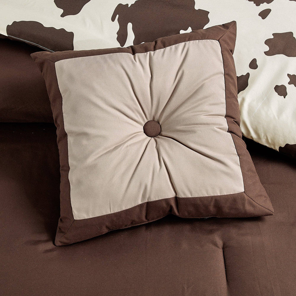 Reversible Rustic Cowhide - 7 Comforter Set
