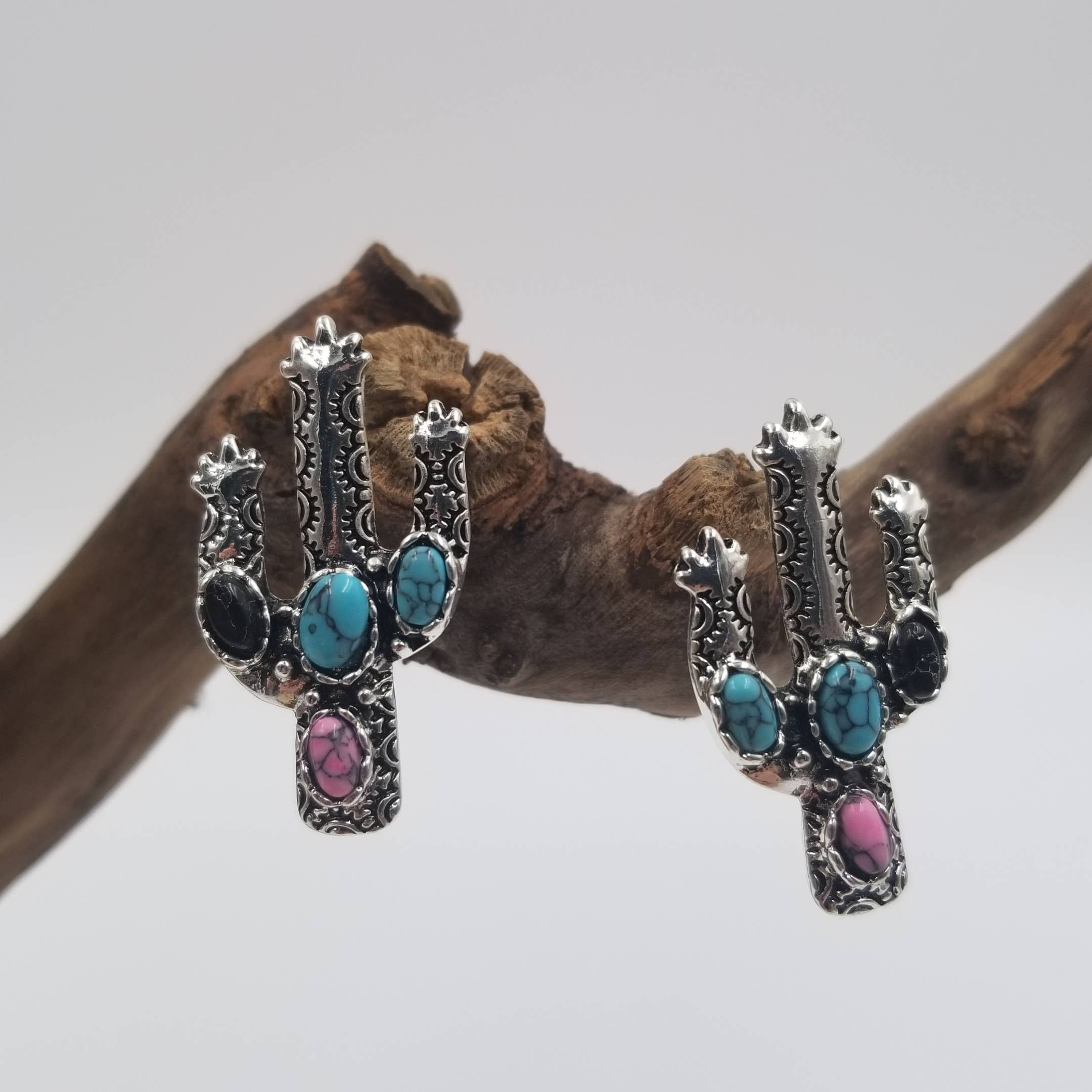 Turquoise Cactus Earrings