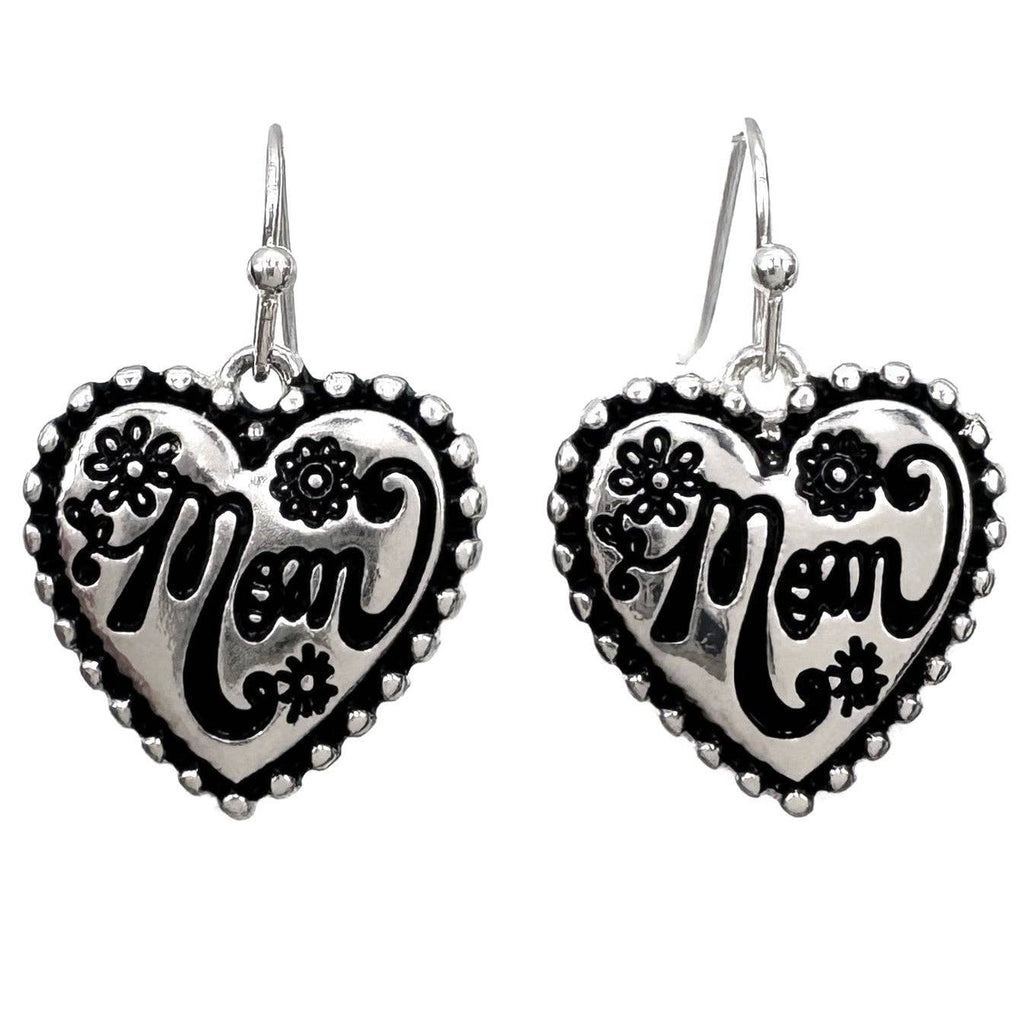 Mom Heart Flower Angelic Necklace Set