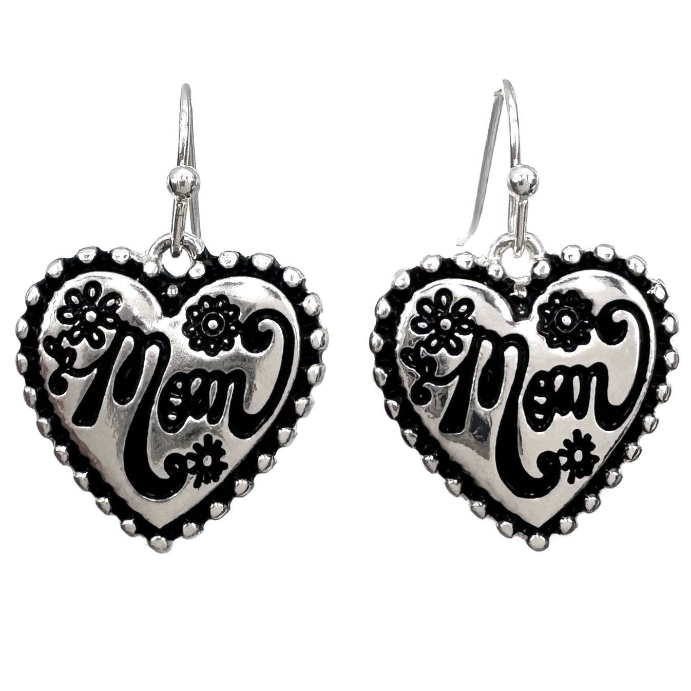 Mom Heart Flower Angelic Necklace Set