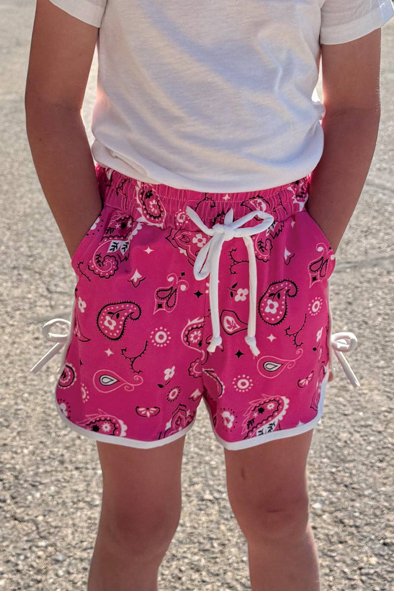 Bandana Babe Hot Pink Shorts KIDS