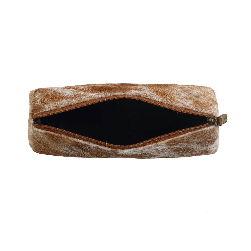 Sandy Leather & Hairon Multi Pouch – Cowhide Southwestern Zipper Carryall