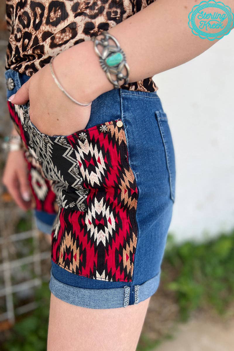 Patched Up Shorts - Leopard Long