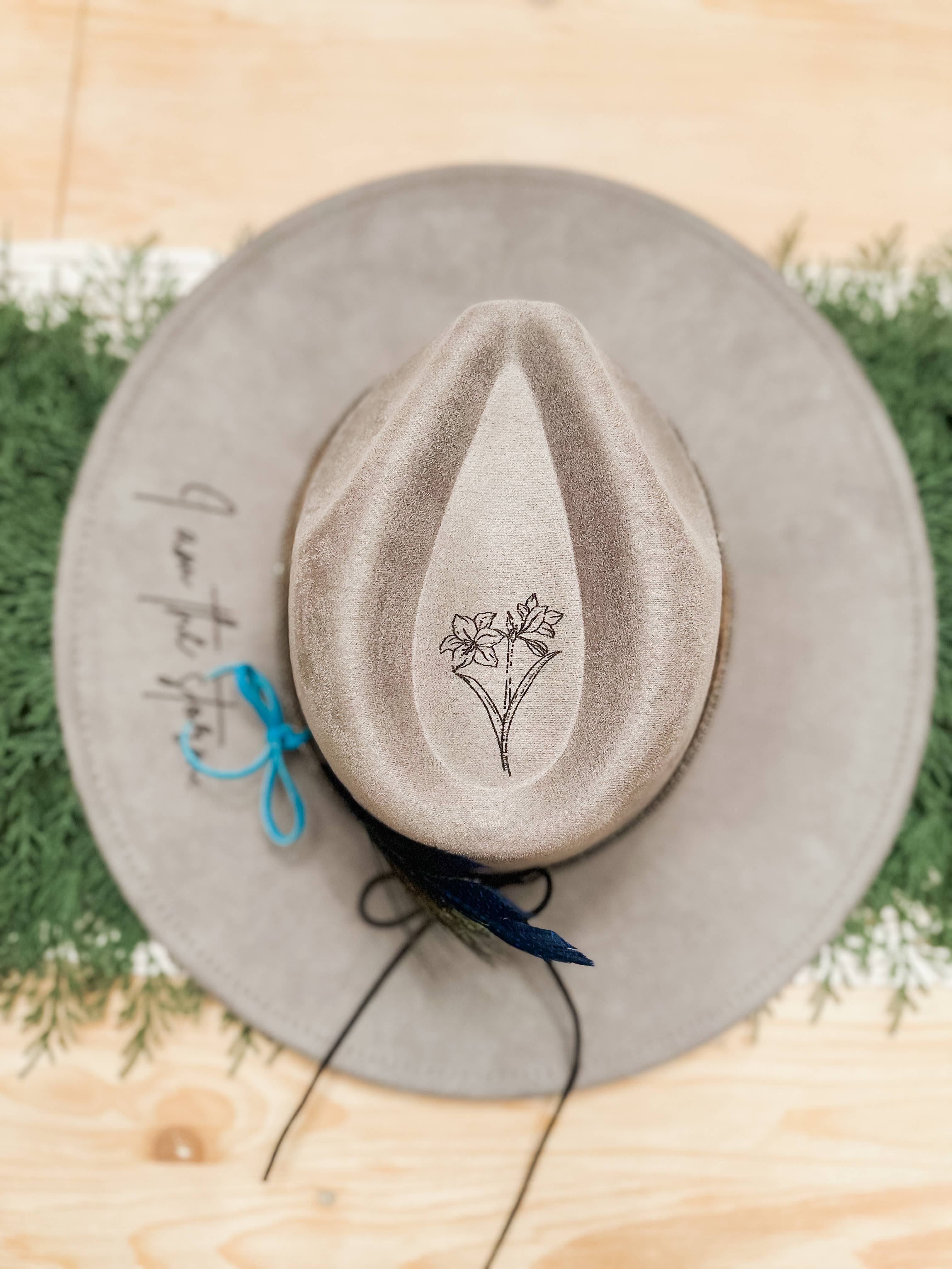 I am The Storm Burned Hat Western Hat Rancher Cowboy