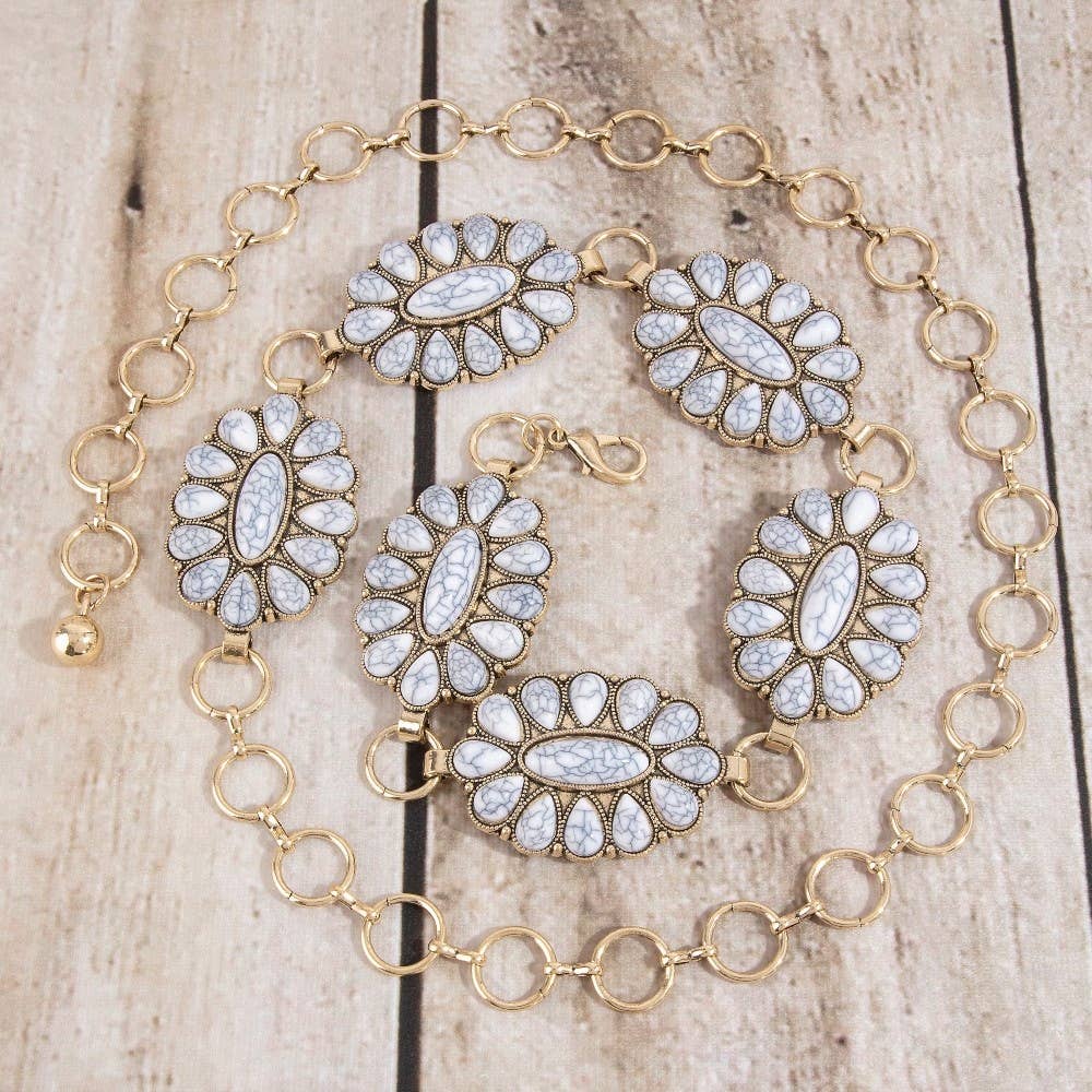 Blossom Cluster Chain Belt