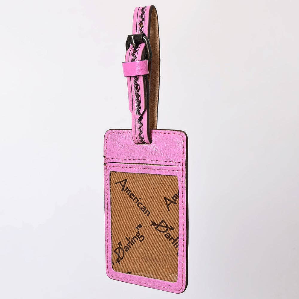 Card Holder Hand Tooled Genuine Western Leather Women Bag