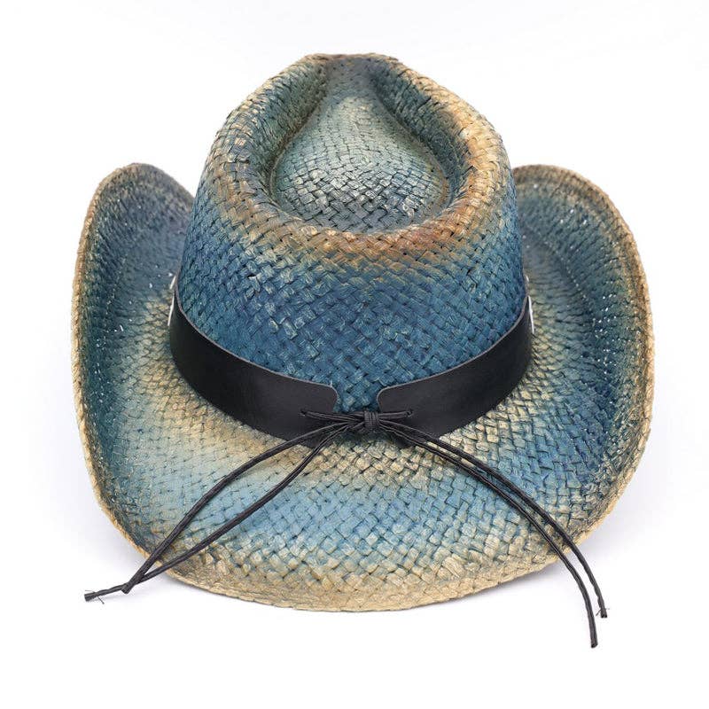 Patriotic USA Straw Cowboy Hat