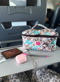 Quilted Western Makeup Bag Organizer | Cowgirl Cosmetic Bag