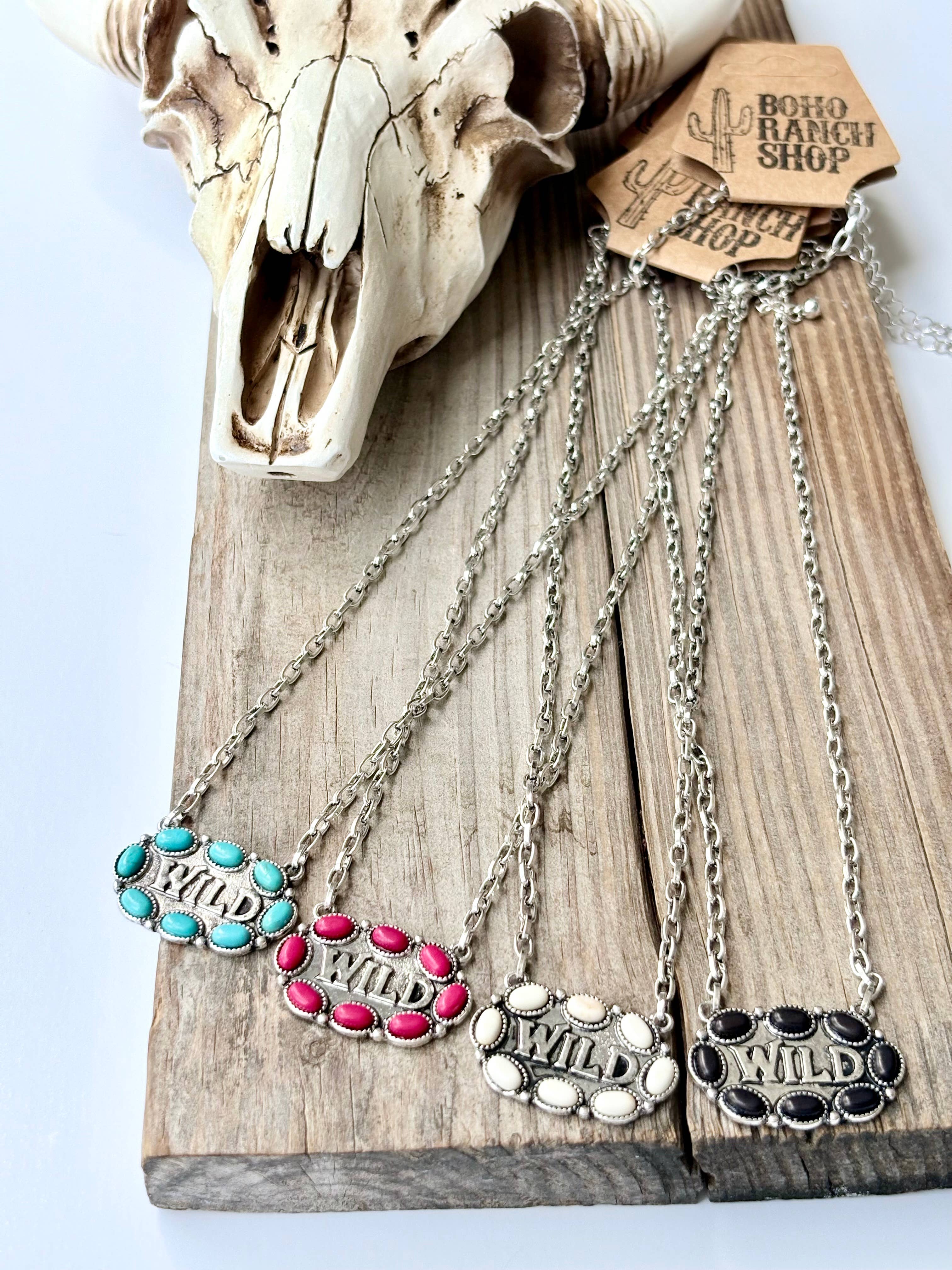 Western WILD Stone Pendant Necklace