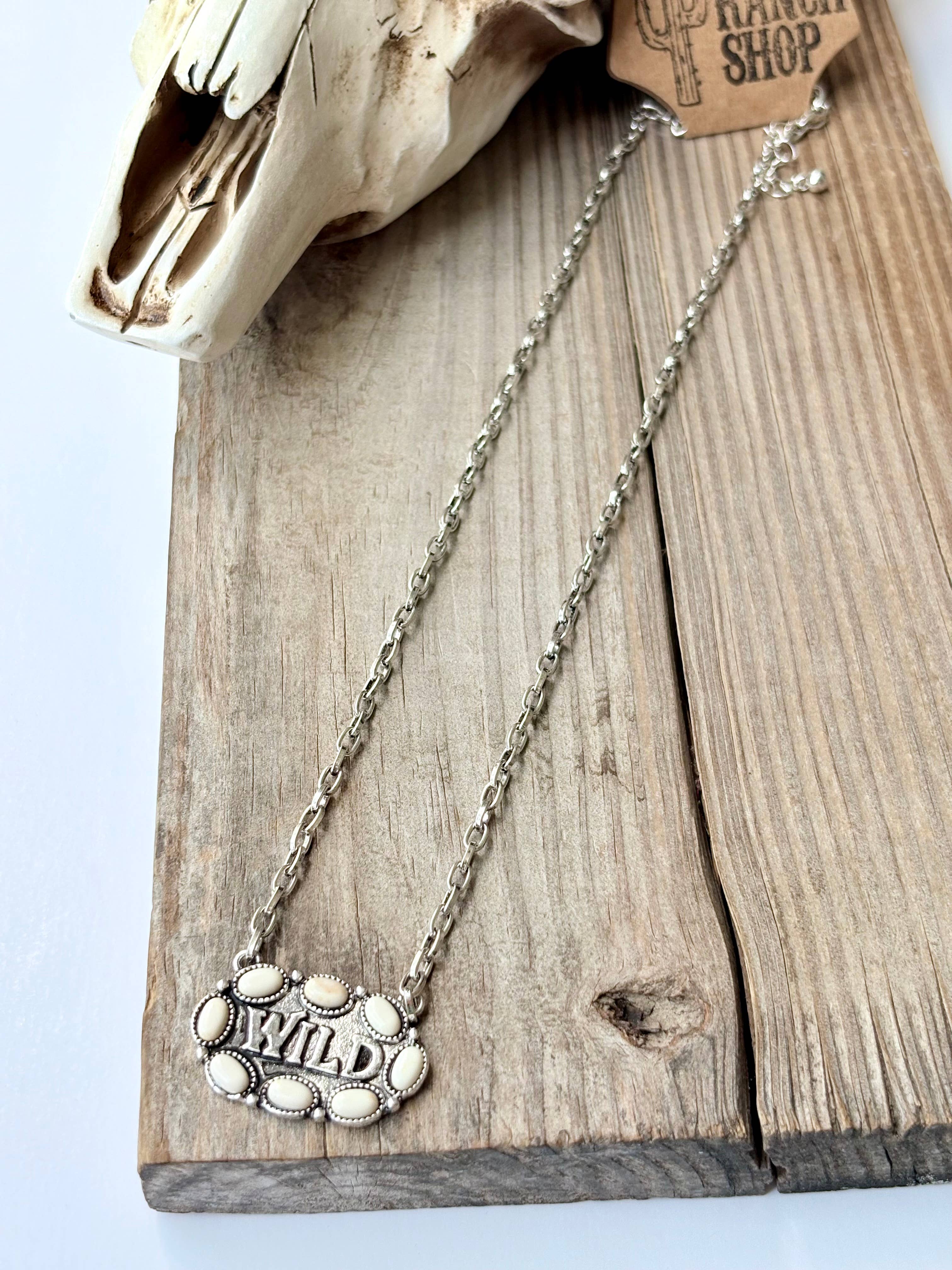 Western WILD Stone Pendant Necklace