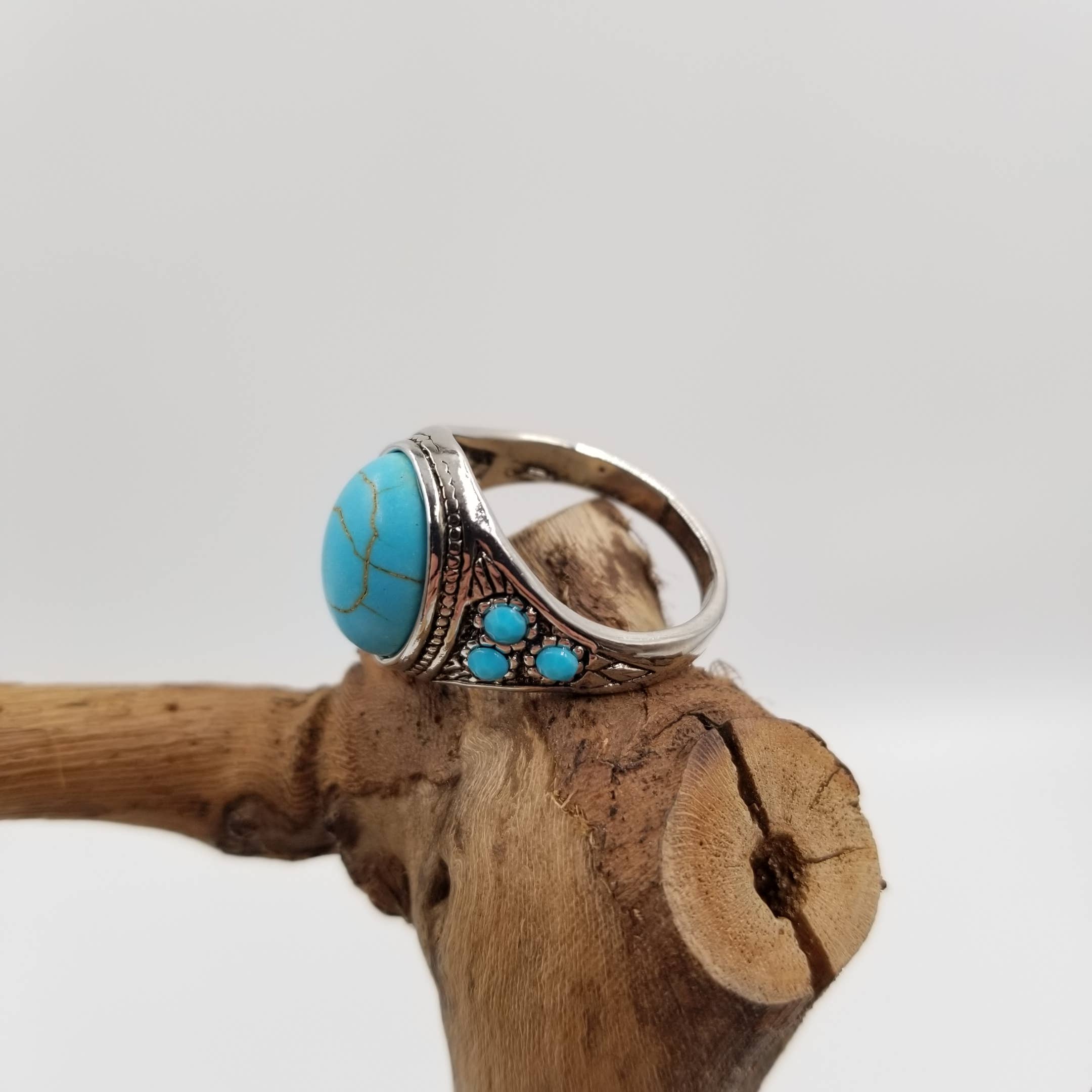 Vintage Medieval Turquoise Ring