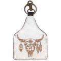 Hair On Genuine Leather Keyring