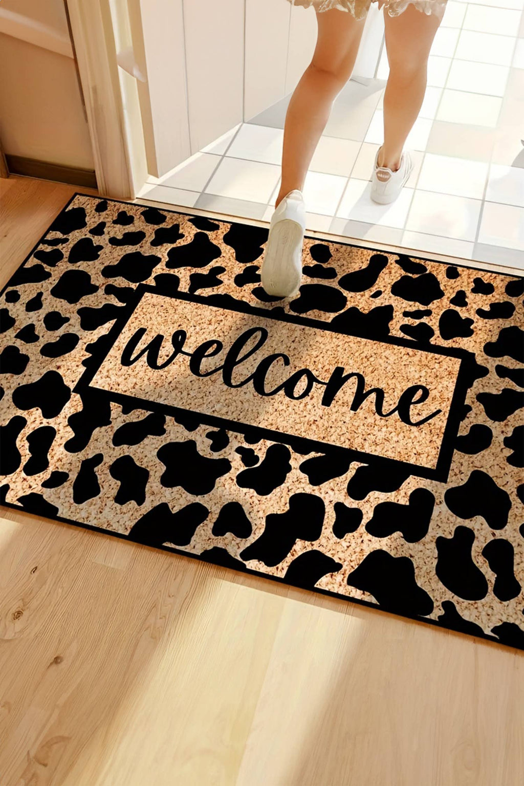 Western Stylish Animal Print Welcome Doormat